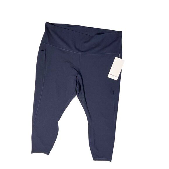 Lululemon Align High-Rise 25" Leggings W/ Pockets True Navy Size 20 Buttery Soft - Picture 1 of 3